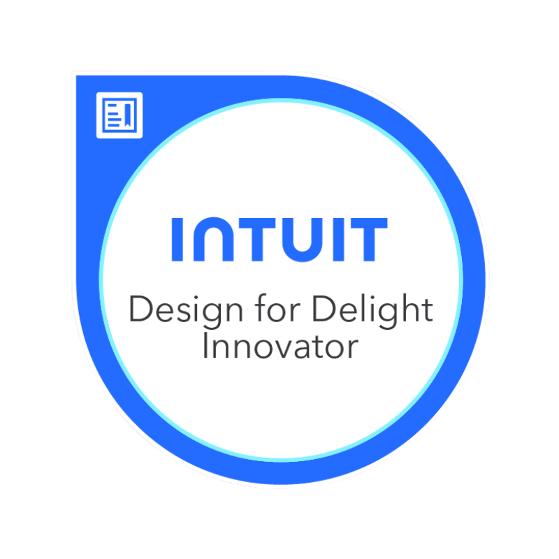 Intuit Design for Delight Innovator Certification